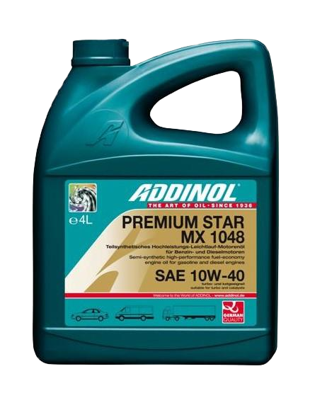 Моторное масло Addinol Premium Star MX 1048 10W-40, 4л